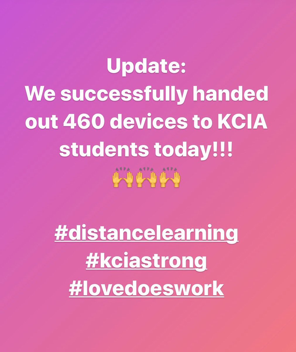 KCIAcademy's tweet photo. Thank you to all the @KCIAcademy staff who made this happen today!!! https://t.co/MBTp7GfUaL