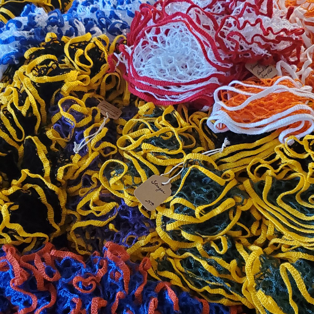 Shelter in place week #1!  Flashback Friday made 20 #ruffle #scarves (and 2 loaves of #bananabread)!  Getting to work on #fallcrafts!  See you at my #fallshows!