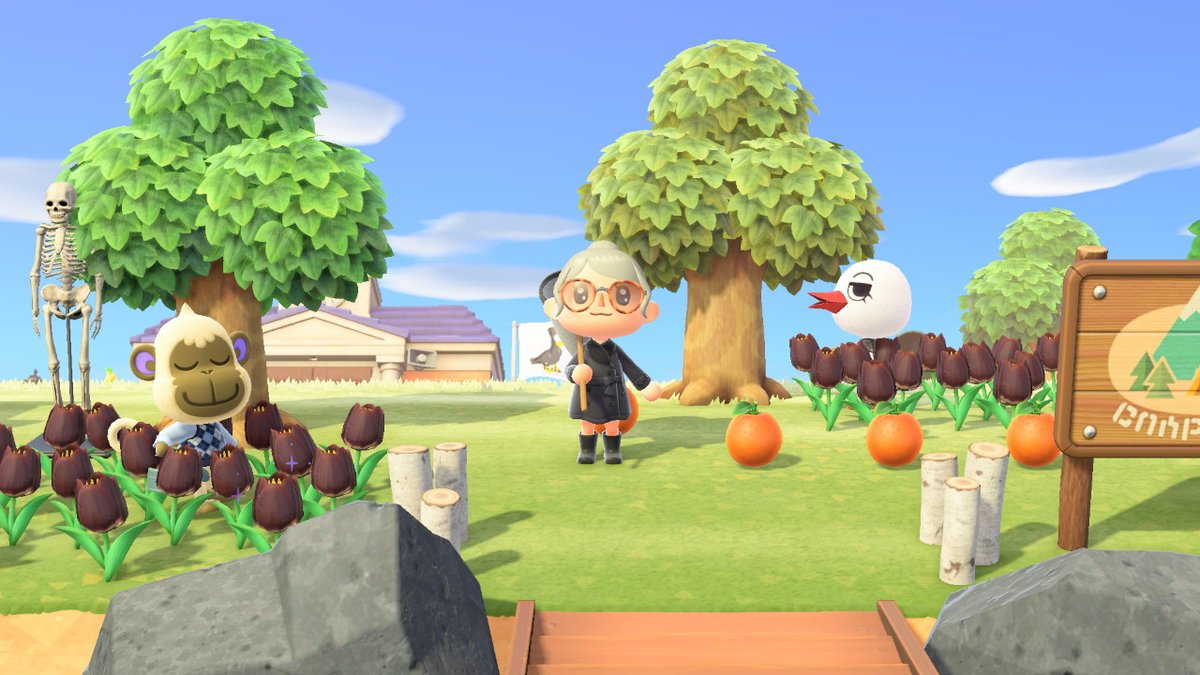 nevermoreisland's tweet photo. the whole town is obsessed with the black tulips @ZiggysCrossing provided us #AnimalCrossing #ACNH #ACgoth https://t.co/QFtZdm4RgL
