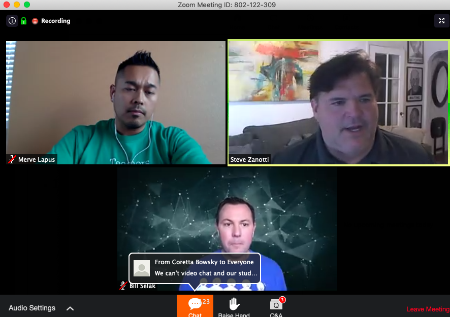 EducationReboot's tweet photo. Thanks, @CommonSense for the Zoom today! It was great to see how a large and a small district are handling deployment, device management, and digital citizenship. #digitalcitizenship #distancelearning #medialiteracy #convidedu #educators #teachingandlearning #teachers https://t.co/MIco7DYPhi