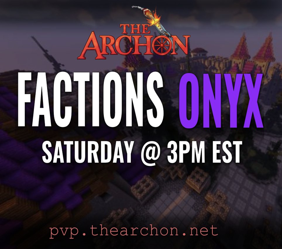 TheArchon's tweet photo. Factions ONYX's realm resets this Saturday at 3PM EST!⏰

Read more about the next season here: https://t.co/BLrJneS9EZ ℹ️

‼️Follow &amp; Retweet for a chance to win King Rank ($300)‼️ 

🔗https://t.co/tFsBwha1xY
🔗https://t.co/FcVIuD5FFm https://t.co/bukbSssdj1