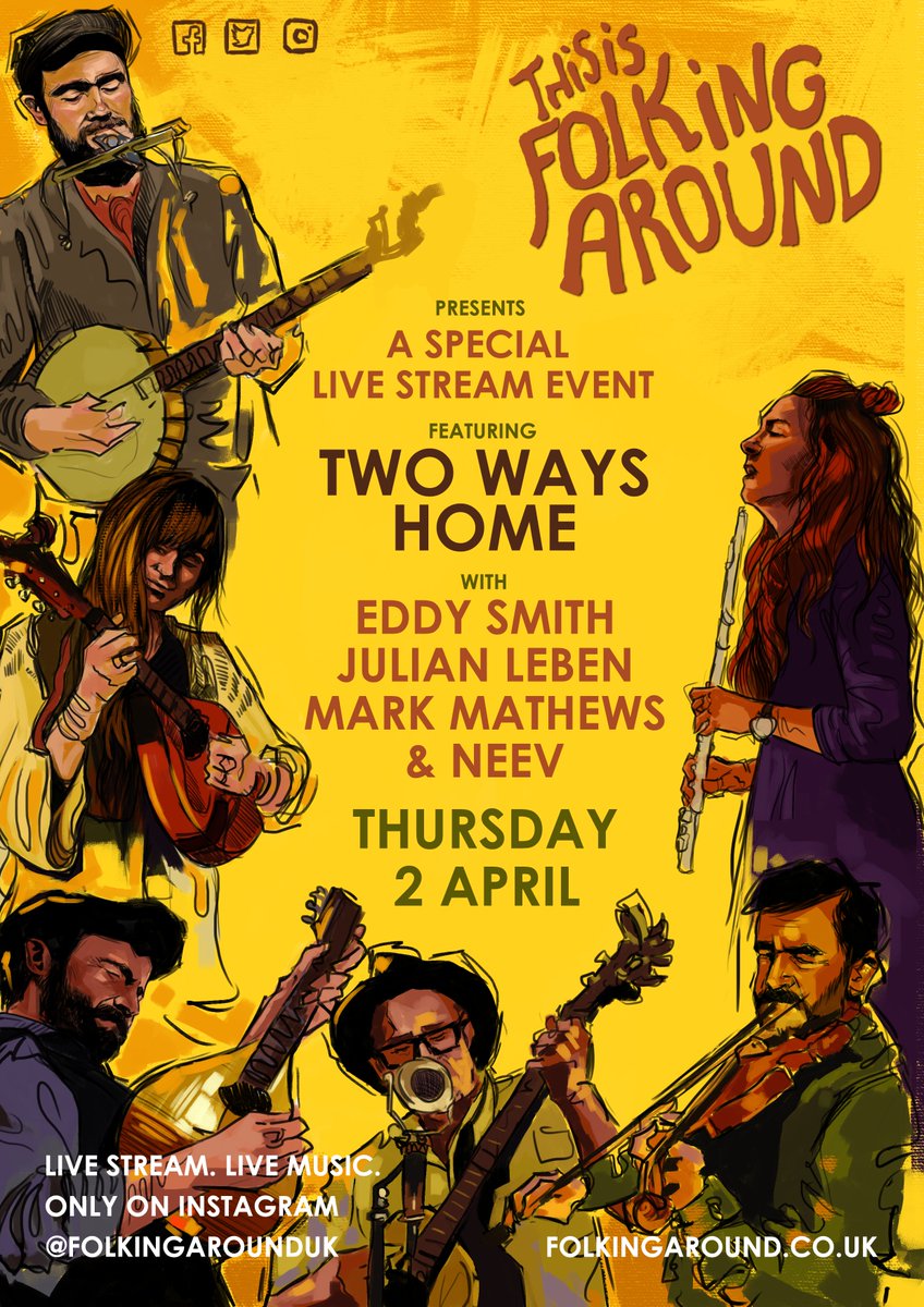 I'll be live streaming another gig that go'wn got cancelled, next Thursday. I'll be opening proceedings at 19:30 (GMT). See ya there! 😘 <a href="/folkingarounduk/">Folking Around</a>