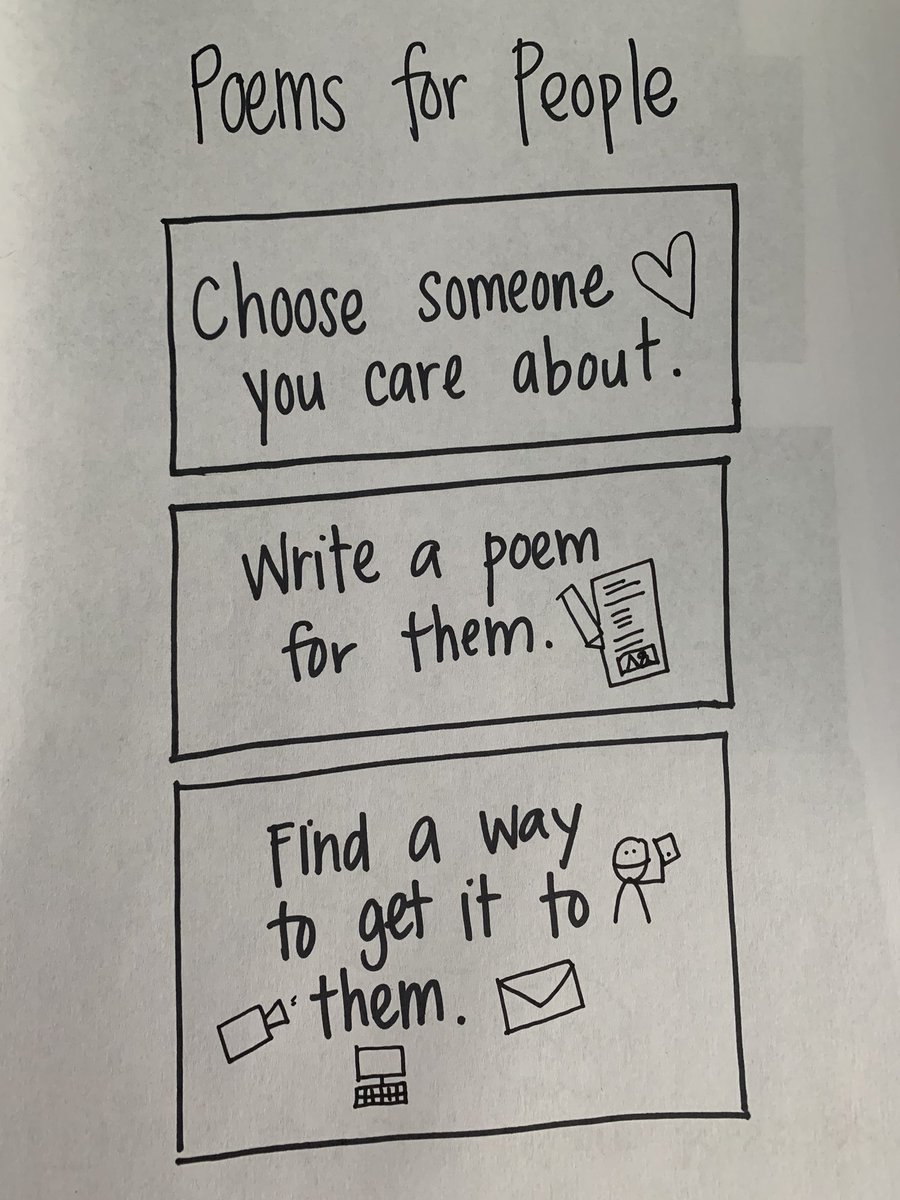 Rationing post its and blank paper. Charts needn’t be beautiful to be useful. Also, write a poem for someone today! #tcrwp