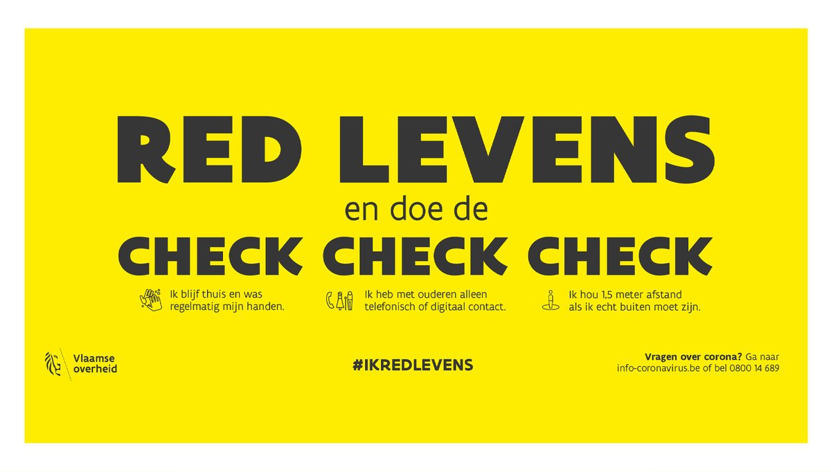 PolitieWaNo's tweet image. Red levens en doe de check check check  ✔️✔️✔️
#samentegencorona #ikredlevens #checkcheckcheck

Vragen over #corona?
➡️ Check de FAQ’s op 💻 info-coronavirus.be
Met bijkomende vragen kan je terecht op het infonummer 0800 14 689. ☎️