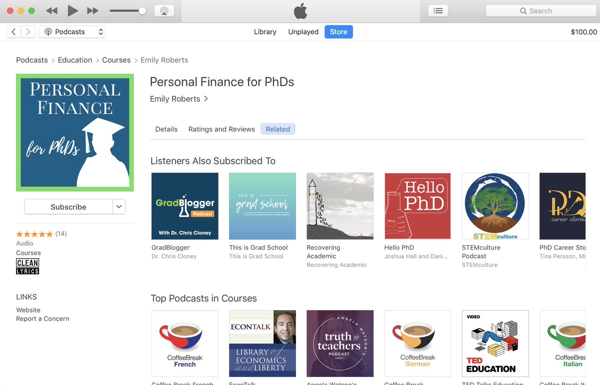 An exercise from <a href="/PatFlynn/">Pat Flynn</a>'s recent "Double Your Downloads" webinar:

I'm checking out what other podcasts my listeners subscribe to.

I'm unsurprised to see a few friends - and eager to connect with the rest!

@GradBlogger <a href="/HelloPhD/">Hello PhD</a> <a href="/RecoveringAcad/">Recovering Academic - Admin</a> <a href="/STEMculture/">STEMculture Podcast</a> <a href="/PhDCareerPod/">PhD Career Stories</a>