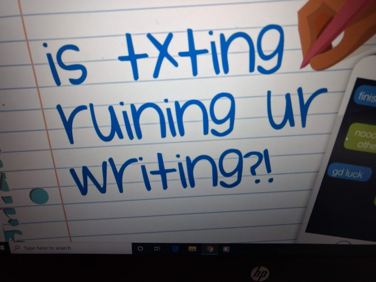 keezerscorner's tweet photo. Had a great discussion on @zoom_us today with 18 of my students!! We debated a @ScholasticEd article on how texting can influence our writing. Miss my students so much! #D33effect #D33Pride https://t.co/gkx4WLfHa3