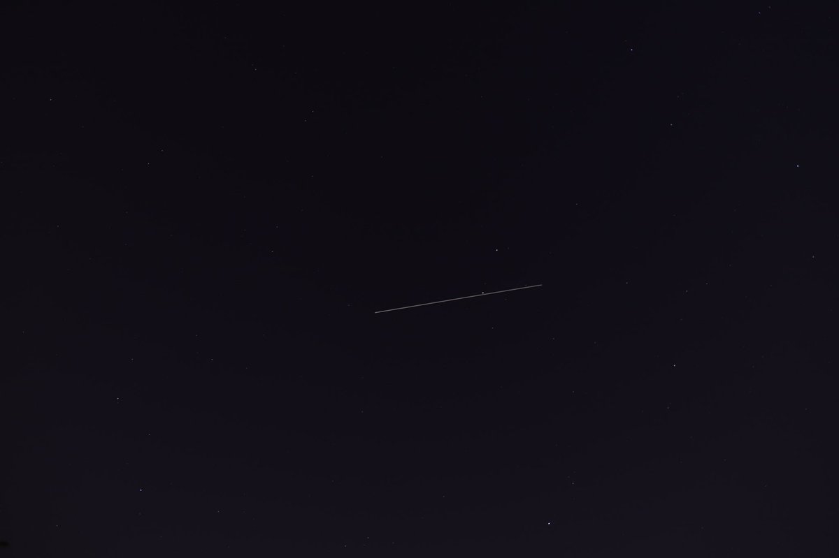 jamiemillington's tweet photo. #liveforthestory #canon #manchester #ISS here is the Passover tonight, #venus #plaides crescent moon https://t.co/E9V3tW8mdk