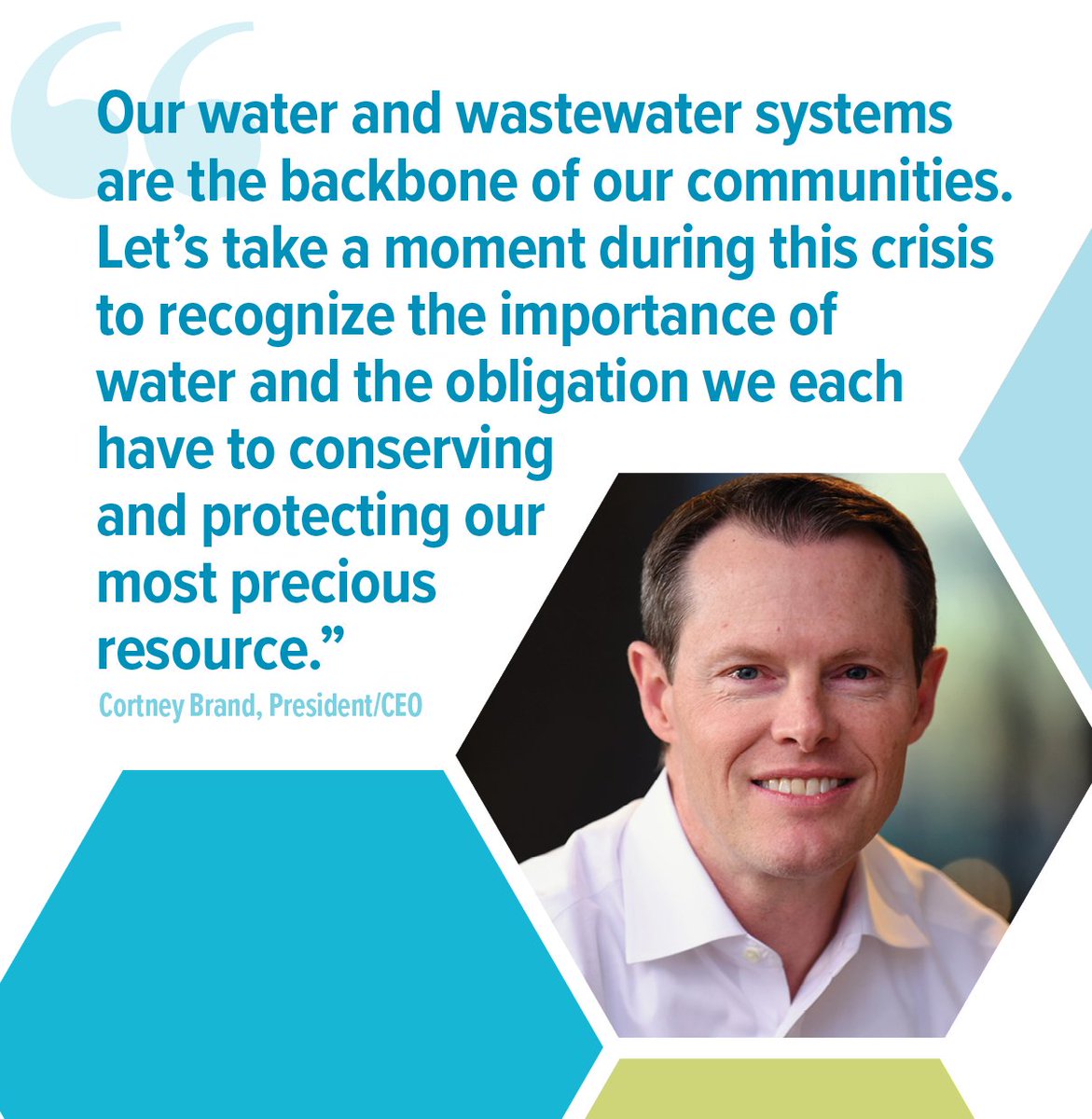 LREwater's tweet photo. A message from our President and CEO, Cortney Brand. #connectingwatertolife https://t.co/YcMbtlQddn