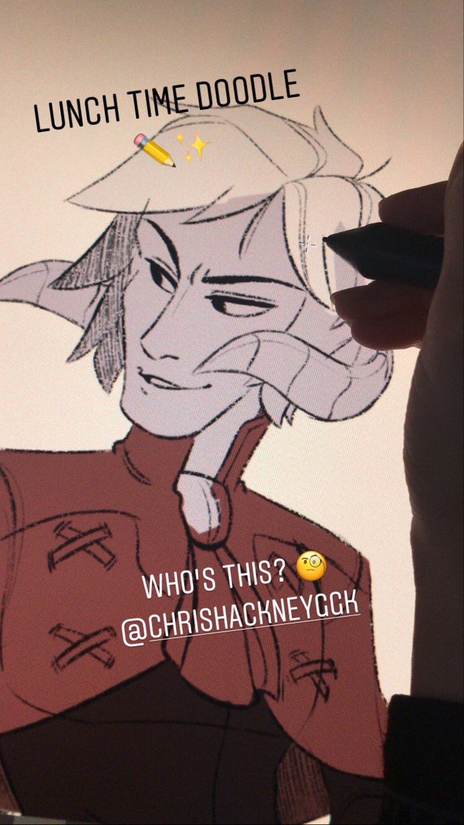 KristaPorterr's tweet photo. Today’s lunch time doodle WIP!
Hmmm... wonder who this could be 🧐✏️
@ChrisHackneyGGK
#tankdaddy https://t.co/OeZkq5GrDe