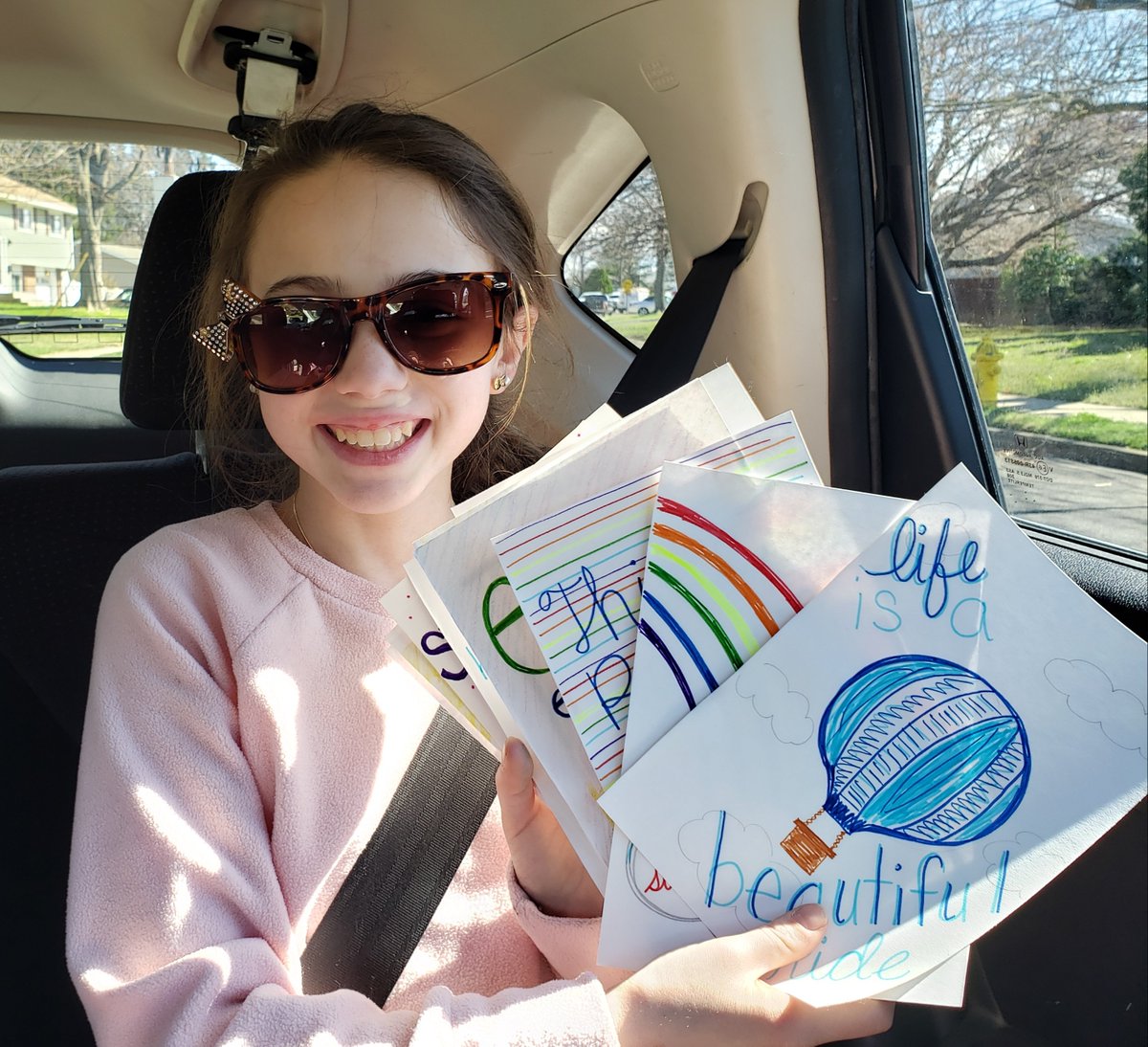 Delivering positive notes all around town #HTSDhasSpirit