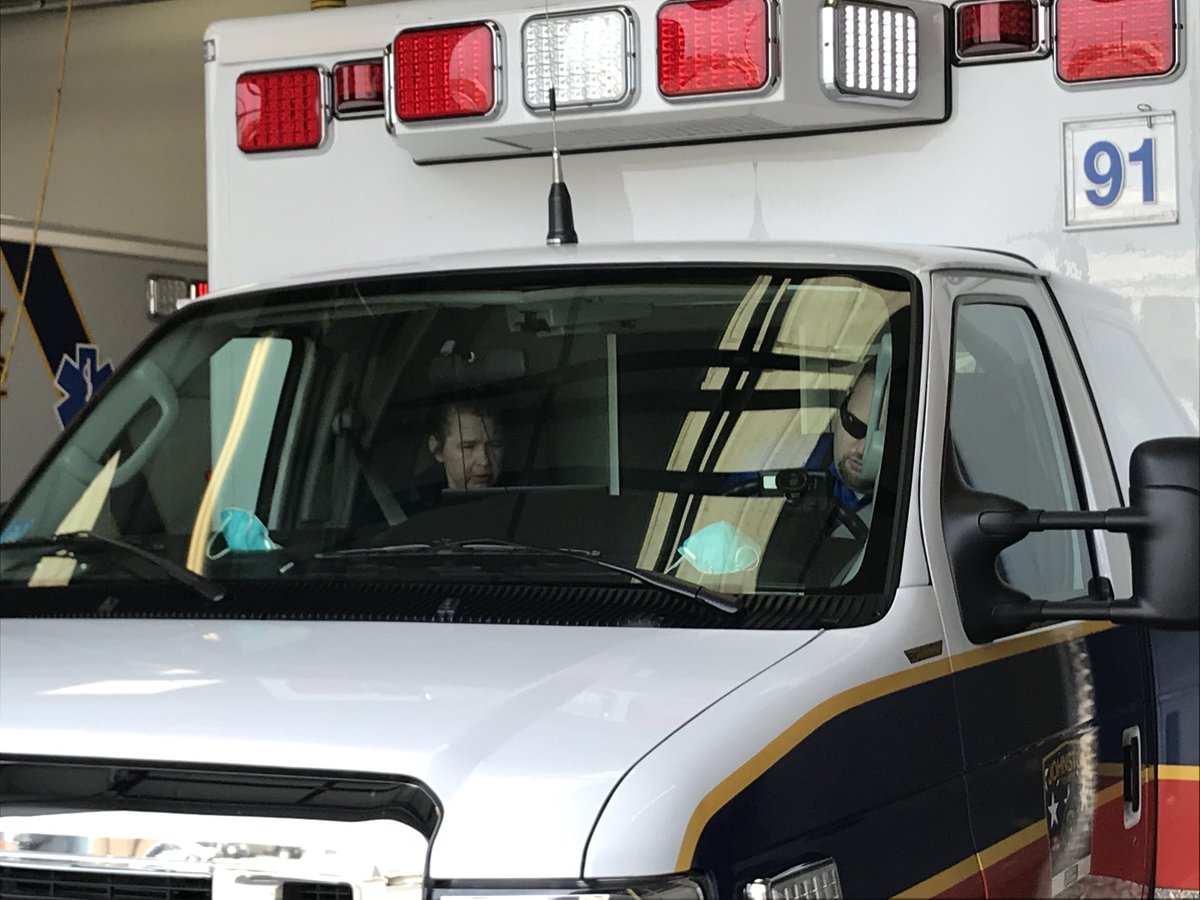 JBHolloman02's tweet photo. Aaron and Shelly going out the door. Thank you to everyone answering calls during this scary time. We are all humbled by your perseverance and exceptionally proud to serve with you. https://t.co/0fbfjlYQw1