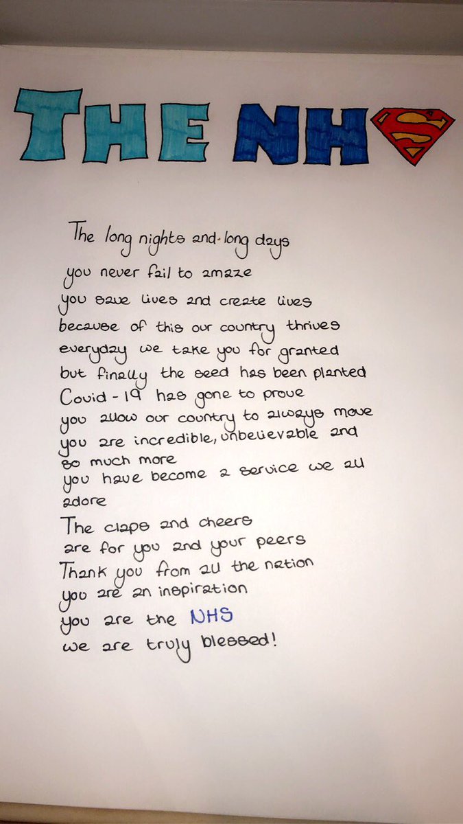AlishaRoutledge's tweet photo. A poem I’ve wrote for the #NHS 💙 https://t.co/wYT7oIruxi