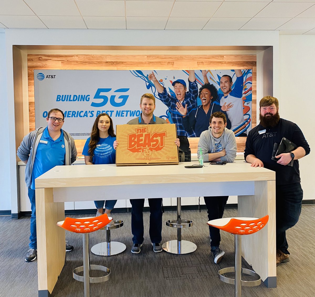 Thank you <a href="/WilliamGStovall/">William Stovall</a> for pizza!!! We went with the Beast of the East to fit in with our crew today 😋🤪