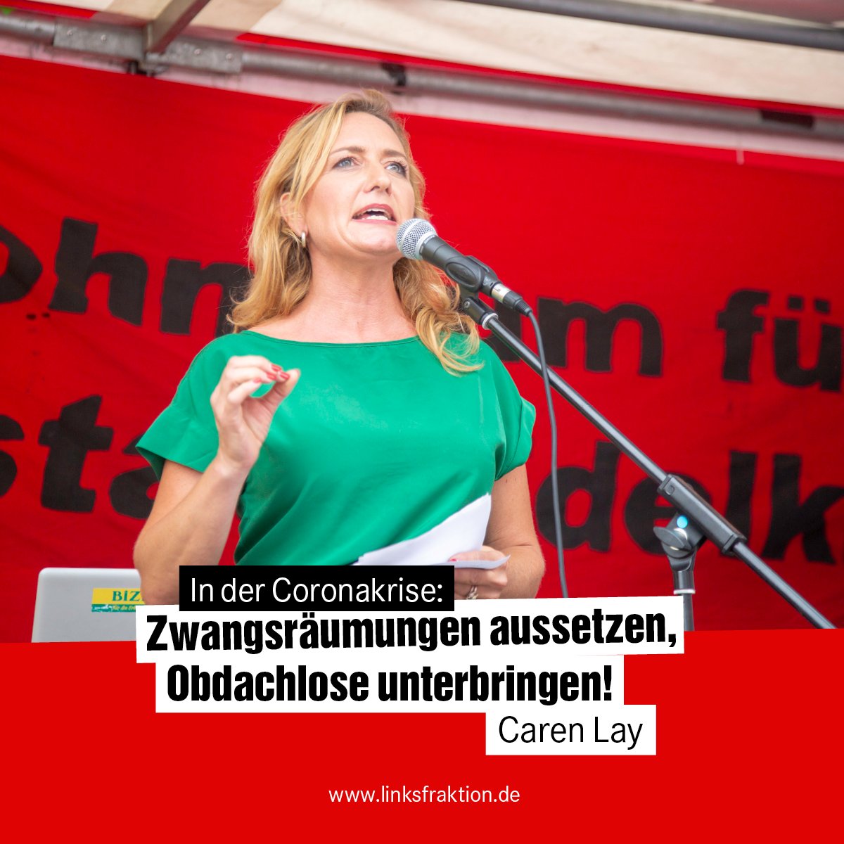 Caren Lay fordert: »Zwangsräumungen aussetzen, Obdachlose unterbringen!«