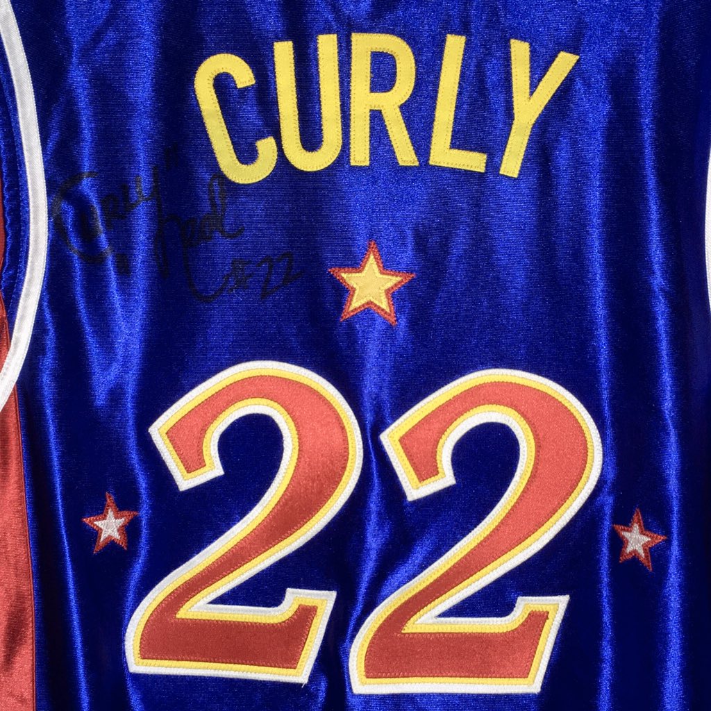 RobPowersTV's tweet photo. Yrs ago, I played against Globetrotters at MSG. One of my sons was trying to get autographs, and was shoved by grown men into chairs that folded on his arm &amp; left a nasty bruise. Trotters felt awful. Days later, an autographed Curly Neal jersey showed up at our house. #RIPCurly https://t.co/TRxe9X4p3Z