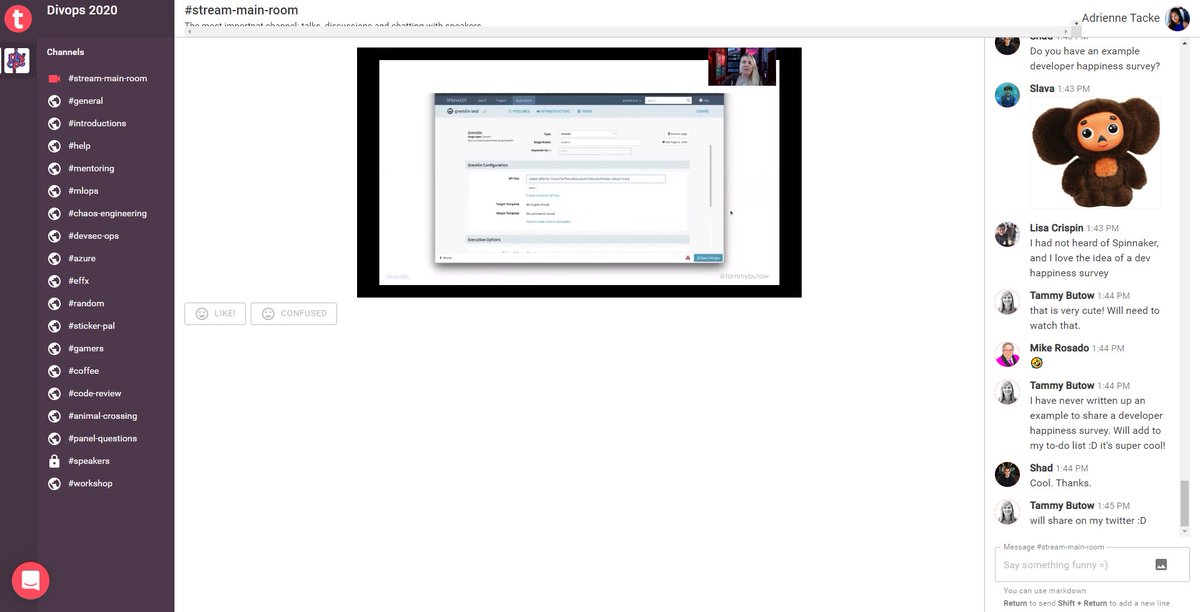 AdrienneTacke's tweet image. Chaos engineering demo with @tammybutow, #Gremlin, and Spinnaker!

Learned a lot from this talk at @DivOpsOrg!