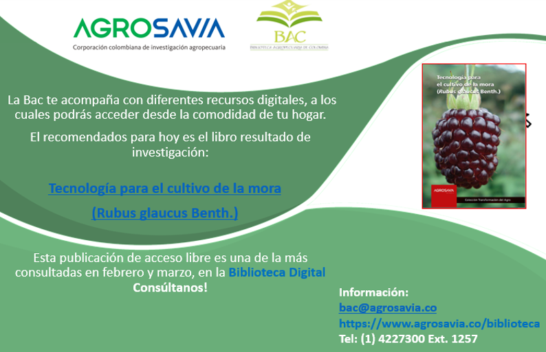 ATALinkata's tweet photo. #Linkata Finde | la #BAC pone a tu disposición el libro: Tecnología para el cultivo de mora: https://t.co/HxRNVuvpVX
🏡 #MeQuedoEnCasaLinkeando https://t.co/g4KODxISS5