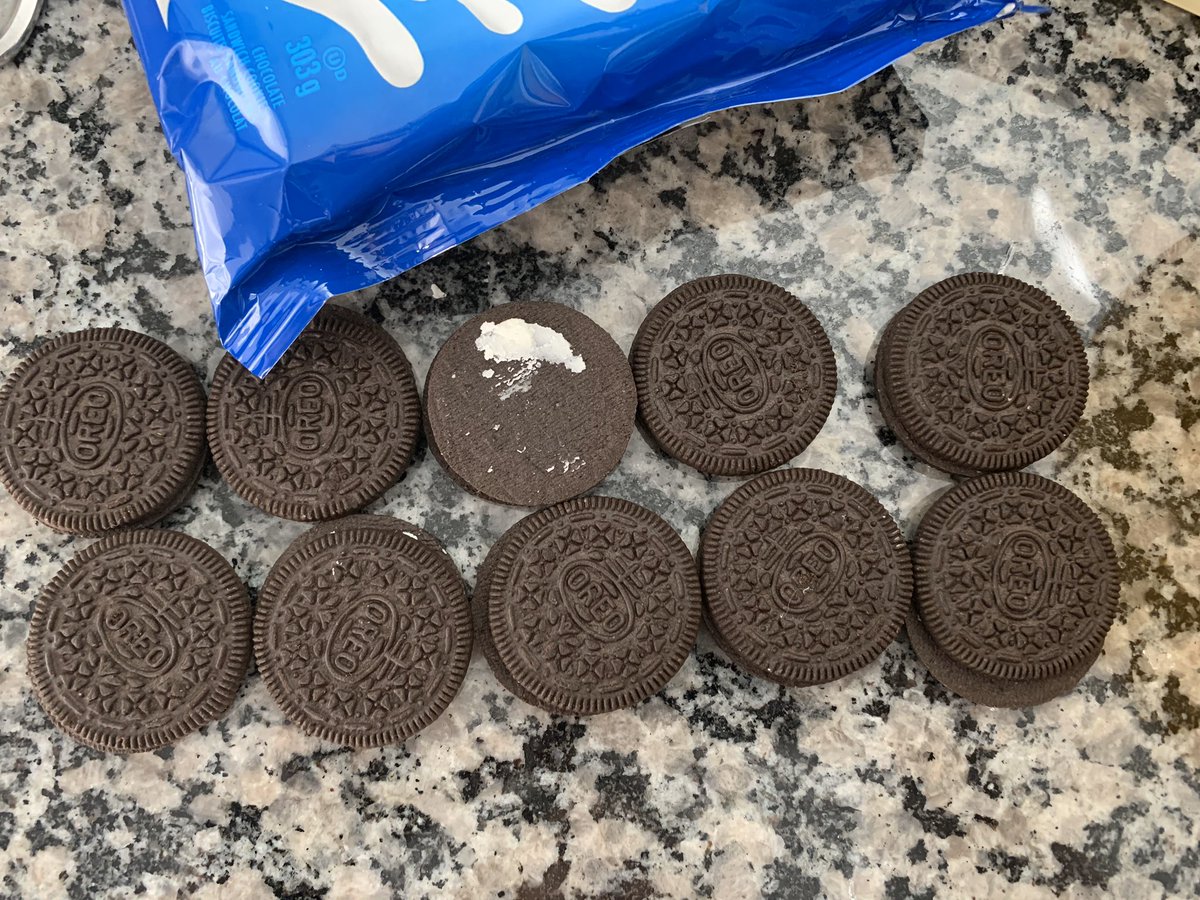 AsuGrade1's tweet photo. Today, I made an Oreo cheesecake birthday cake for a sister and I organized my Oreos 5 on top and 5 on the bottom. Any grade 1s remember what that is called? 
What did you do today? https://t.co/YNRhPGnWAl