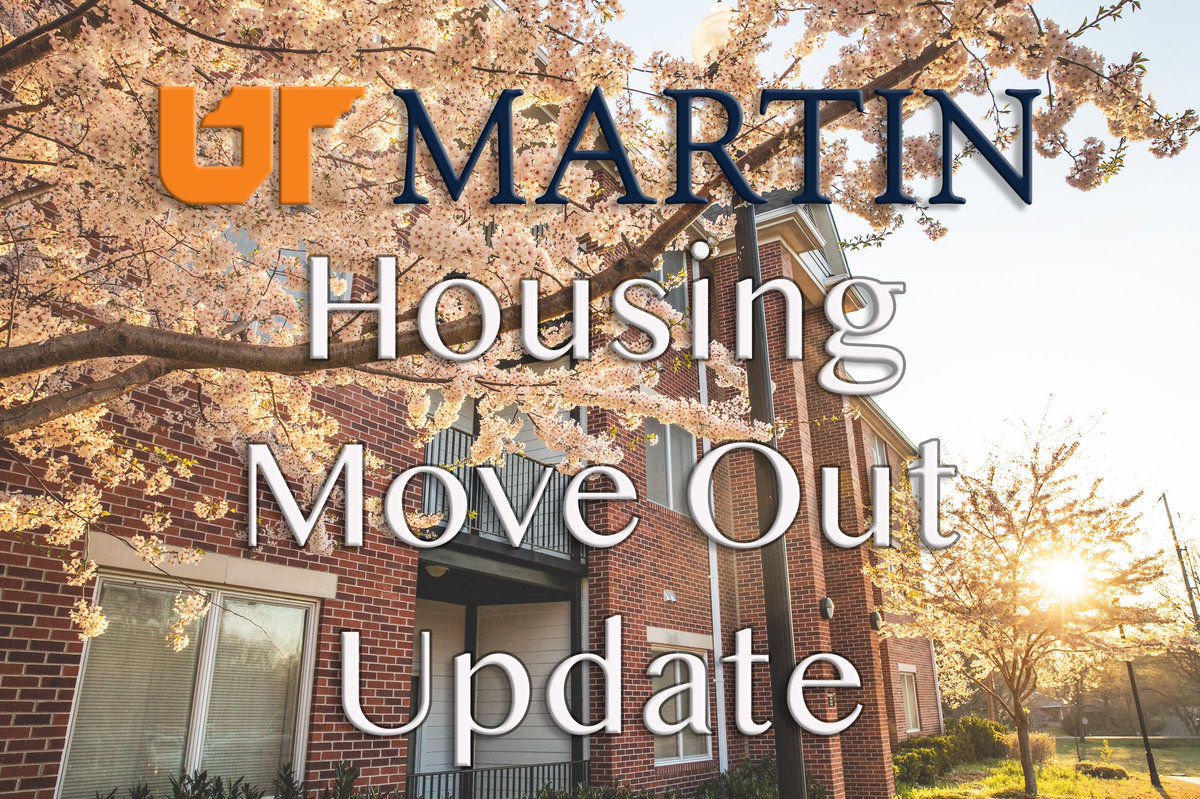 Update as of 3/27/2020: Residents have been sent an email with a calendar link that can be used to schedule a move out date and time between 3/30/20 - 4/30/20. For more information and to access the scheduling calendar, please check your student email accounts!
