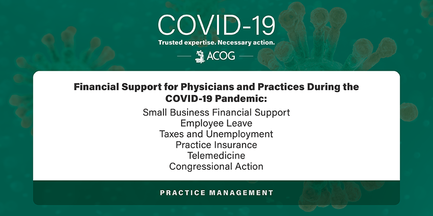 acog's tweet image. ACOG recognizes the financial strain on #obgyns &amp;amp; #HCPs resulting from the #COVID19 pandemic &amp;amp; continues to advocate for policies to support you, your practice &amp;amp; your patients. Review ACOG's new resource, Financial Support for Physicians and Practices: bit.ly/3ar9TzE
