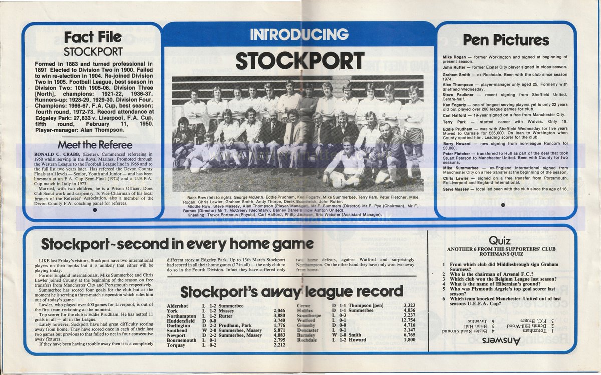 Stockport County programmes tweet media