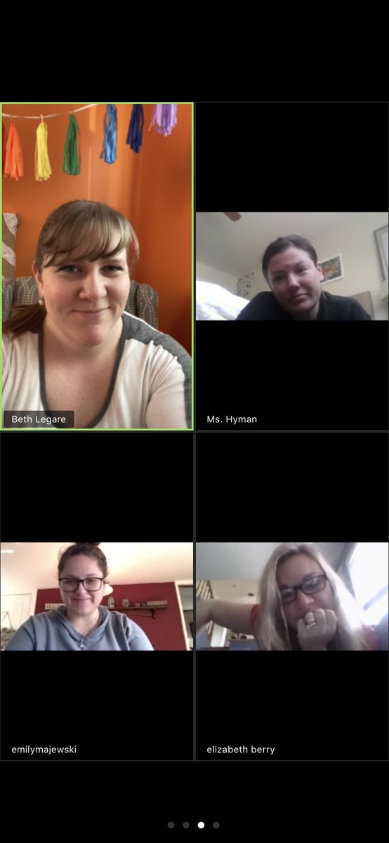 mrs_legare's tweet photo. The 3rd Grade Team at RPES had our first zoom check in today! During this time of uncertainty, we are excited to provide our students with consistency &amp; support in the coming weeks 🥰. @JasonMartin1976 @MrBSchechter @mburrows211 @RedClaySchools @mkh0812 @tweetbettyb @ms_majewski https://t.co/JAZGO6bEOp