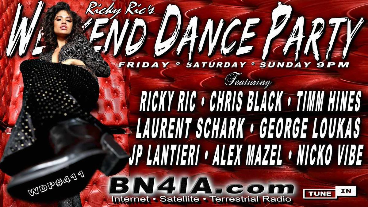 WkndDanceParty's tweet photo. #NowPlaying @RickyRicMix 's #WDP411 ⚡
On @BN4IA #Radio #London❗Tune In Here ☞ https://t.co/hq2LYPd4UJ ☜
#radio #dance #trance #house #edm #DJSets #DJs https://t.co/2wIyUNELN4