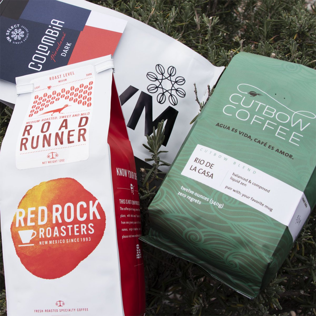 NMPinonCoffee's tweet photo. We partnered with @RedRockRoasters @CutbowCoffee and @VillaMyriamCafe on our Burque Bundle! Available in limited quantities at https://t.co/cybcFhQQSZ, every purchase helps us help our coffee community! #pinoncoffee #nmcoffee #abqcoffee #cooperationovercompetition https://t.co/LcjyNdhqpG