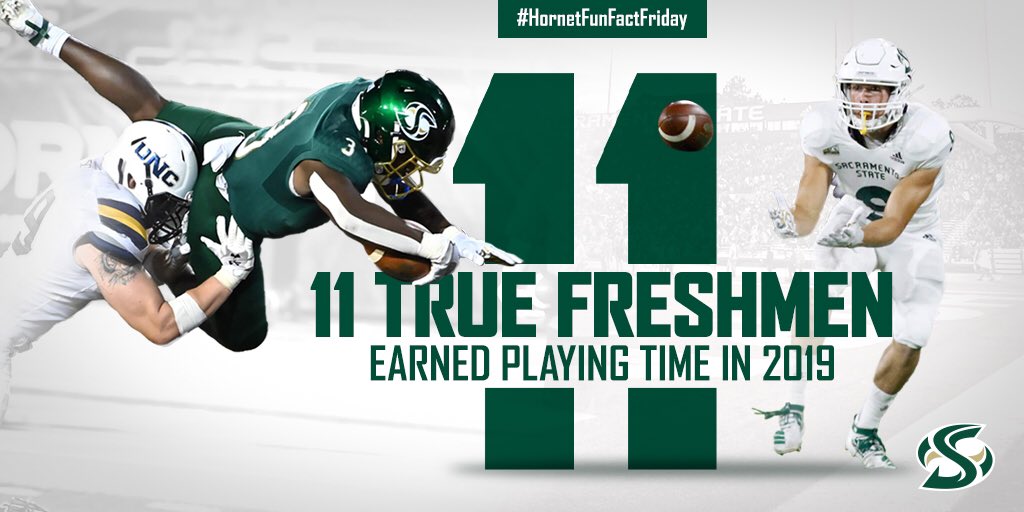 SacHornetsFB's tweet photo. #HornetFunFactFriday:
11 true freshman earned playing time and helped make the 2019 season the best in program history. #StingersUp https://t.co/gaPuI0lzJB