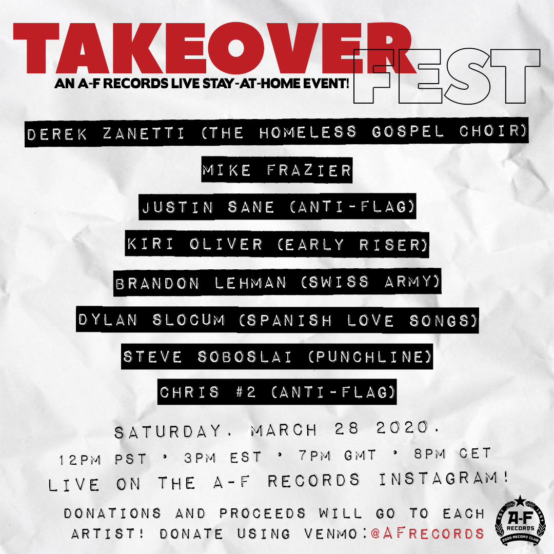 AFrecordsPGH's tweet photo. TOMORROW: Don't forget to follow our Instagram (@/afrecords) and tune in to TAKEOVER FEST where all of these friends will be taking over our page to play songs, tell stories, or whatever else they can imagine! 

Tell. All. Your. Friends.
https://t.co/IDetdX6eWu https://t.co/s6og6AkaZw