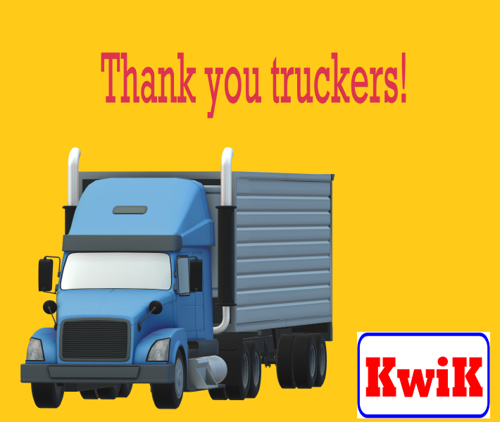 EquipmentKwik's tweet photo. @NCTrucking #ThankATrucker for bringing us our daily supplies during these uncertain times. #ThankATrucker #coronavirus #kwikequipment #WeWillGetThroughThis https://t.co/ogUtPq3Cyn