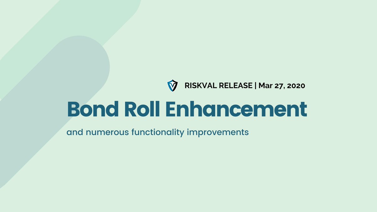 RiskVal's tweet image. Learn more about the Sprd/Bfly, Forward Swap Matrix enhancement, and multiple other functionality improvements from our latest release.

______________________________________
riskval.com/post/riskval-f…
#fixedincome #riskval #hedgefunds #fintech #bond
#tradefinance #fintech #markets