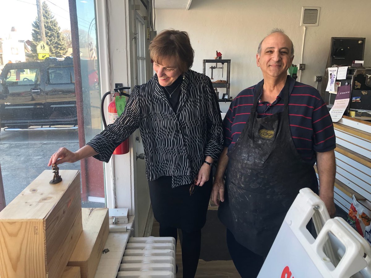 A few weeks ago I stopped by a shoe shop in Kenosha. I rubbed the head of a mini-shoemaker for good luck! Though small businesses are closed for now, we need to support them in any way we can. In big ways and small ways, let small business owners know you care by lending a hand.