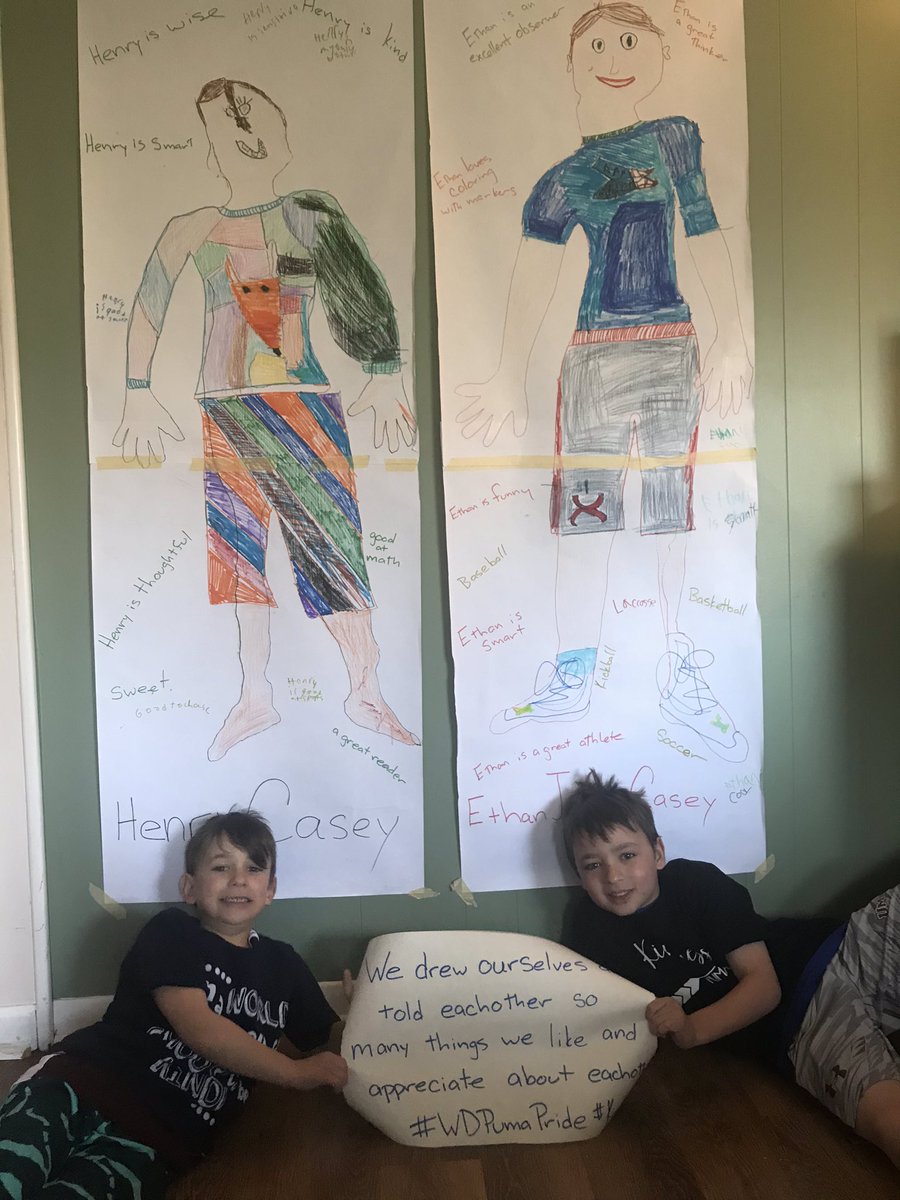 Casa_Casey's tweet photo. Friday’s challenge was all about kindness! We drew each other and wrote the things that make each other special!!! @Willow_Dale_ES #WDPumaPride #kindnesscrew https://t.co/BNLjSBKJdB