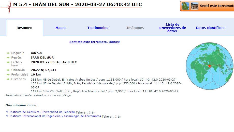 TuiteroSismico's tweet image. sismo 5.4 IRAN #Earthquake #Temblor