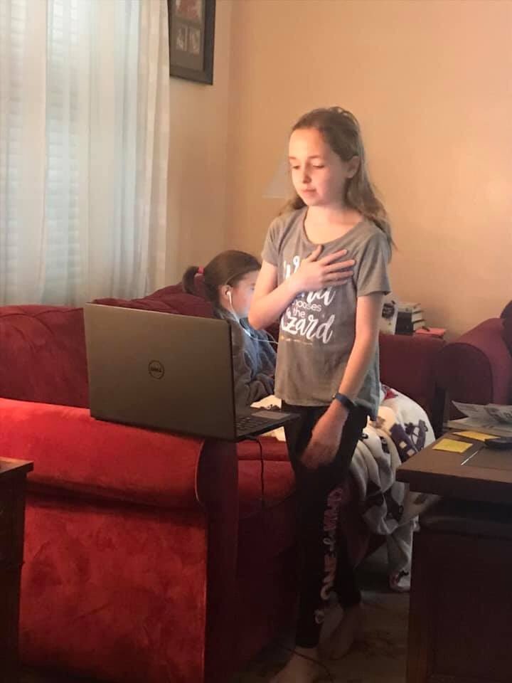 Mr_F_Learning's tweet photo. We were covered by News12 this week for our successful #DistanceLearning initiative. I am way more proud of our ability to stick with the norms that make our school a wonderful place to be #sacany @JohnQuaglione @BrooklynDiocese @BQDiocesePress @BQCatholicSchls @BpDiMarzio https://t.co/yVVFf2eESv