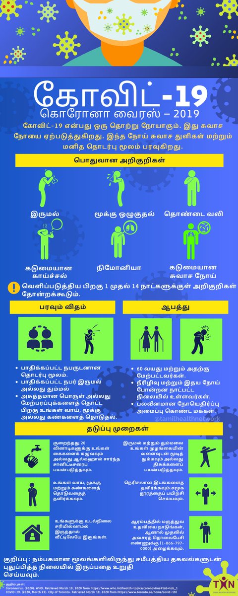 TamilHealthNet's tweet image. There has been a lot of information regarding COVID-19 and misinformation as well. Please encourage others as well as yourself to stay up to date on the most accurate information regarding the virus. #tamilhealth #COVID19
