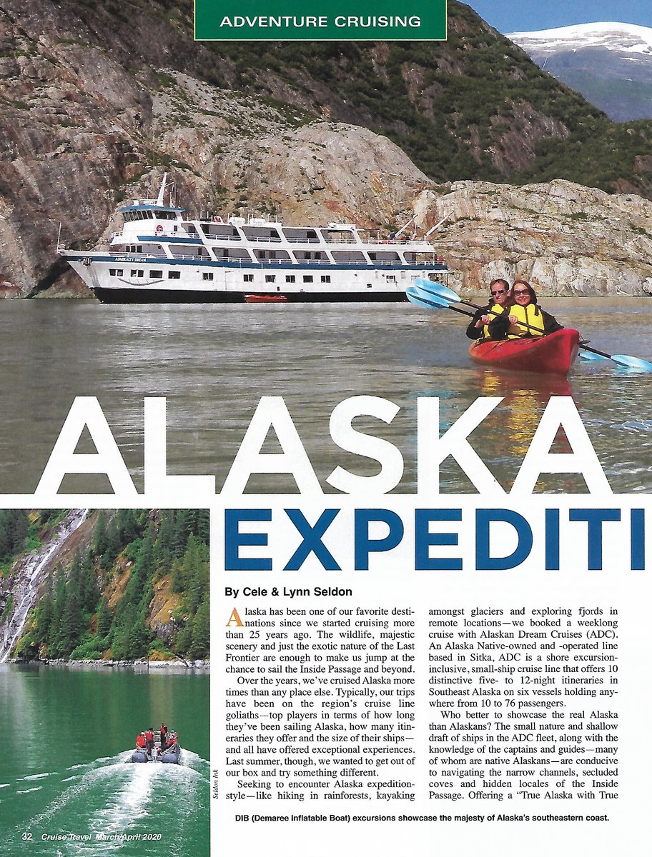 AKDreamCruises's tweet photo. Last summer, Cele + Lynn Seldon took one of our expeditions. While we do our part by staying home, we can dream and reminisce. Thanks for the kind words, @SeldonInk. #TrueAlaska https://t.co/thnV8f5OXW