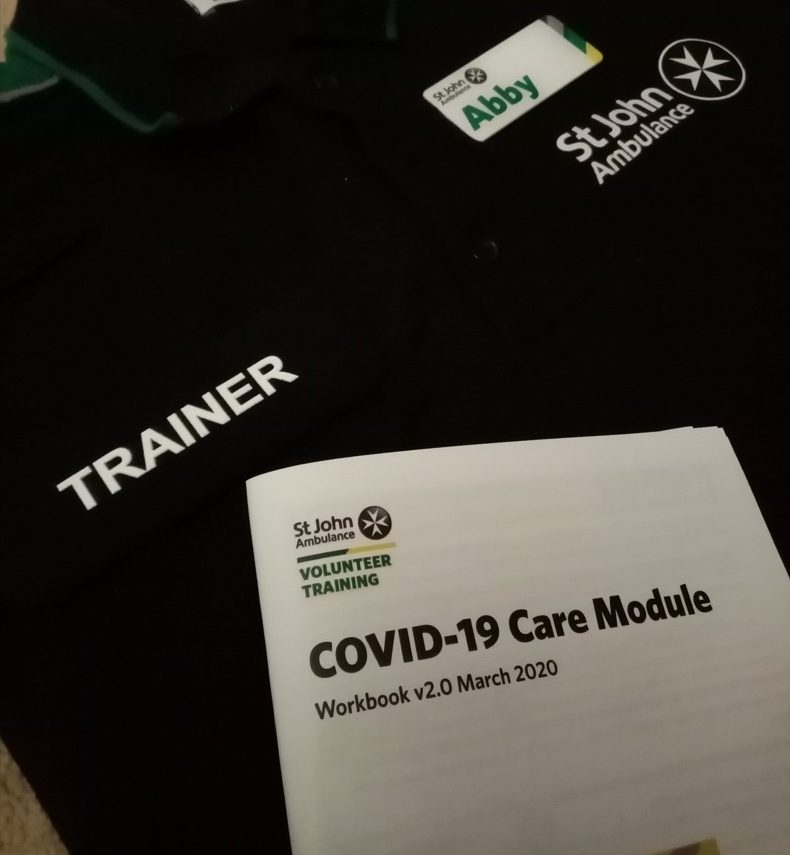 abbythesmall's tweet photo. Today, @Ventures_Of_Ben  and I spent today preparing for the delivery of the COVID-19 care module giving @stjohnambulance members the confidence to support our NHS. Proud to be training our members. #mysjaday #VolunteersAgainstCovid19  #sjatraining @SJAVolTraining #SupportNHS https://t.co/jSn5VD4vEt