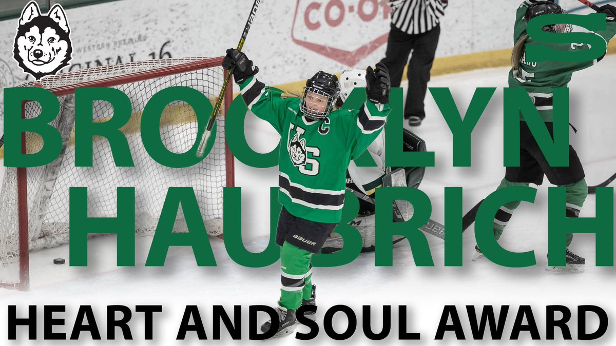 Our final team award this year is the Heart and Soul Award. <a href="/brookhaubrich/">Brooklyn Haubrich</a> embodies the spirit of this award being our emotional leader both on and off the ice. Congrats Hauby!