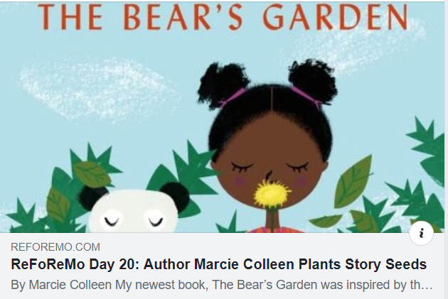 keila_dawson's tweet photo. How does a story grow? Author @MarcieColleen1 shares mentor texts she read with and without parts she'd thought about including to grow a story of her very own. https://t.co/1IbIvyr0MS #ReFoReMo2020 #community #gardens #mentortexts #writingcommunity #NewRelease2020 https://t.co/gn4OMGK6O2