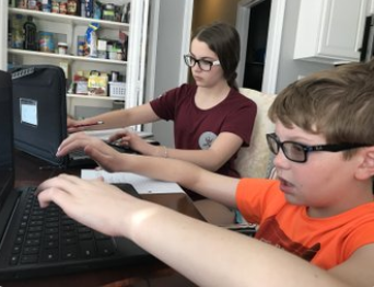 erikpetermann2's tweet photo. Our Week In Review.  Mason working with his big sis. Kennedy letting off steam after a great essay and Lucy J smiling after a long week.  @RMESPrincipal @NclKeros @BrWhite8 #RedMillRocks https://t.co/RyIT8BEpUs