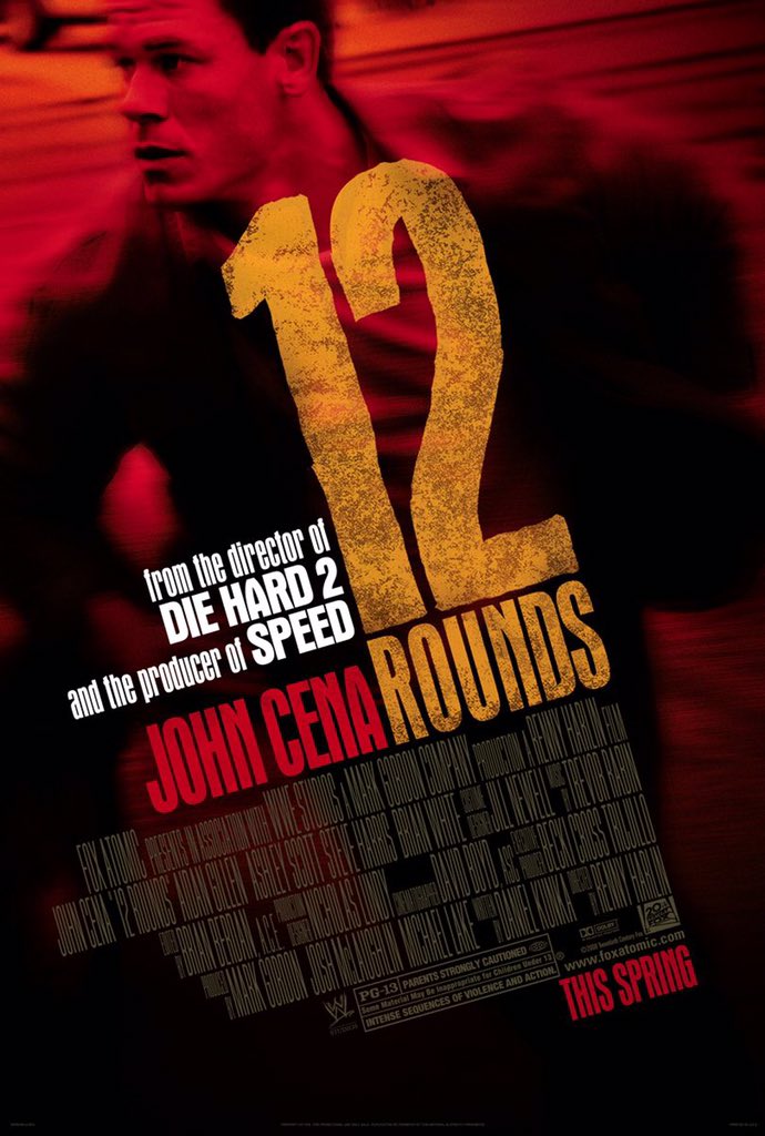 FilmNewsNos's tweet photo. 🎬MOVIE HISTORY: 11 years ago today, March 27, 2009, the movie ‘12 Rounds’ opened in theaters!
#JohnCena #AshleyScott #AidanGillen #BrianWhite #TaylorCole #VincentFlood #SteveHarris #GonzaloMenendez #TravisDavis #BillySlaughter #PeterTuiasosopo https://t.co/nbrZA8CoCu