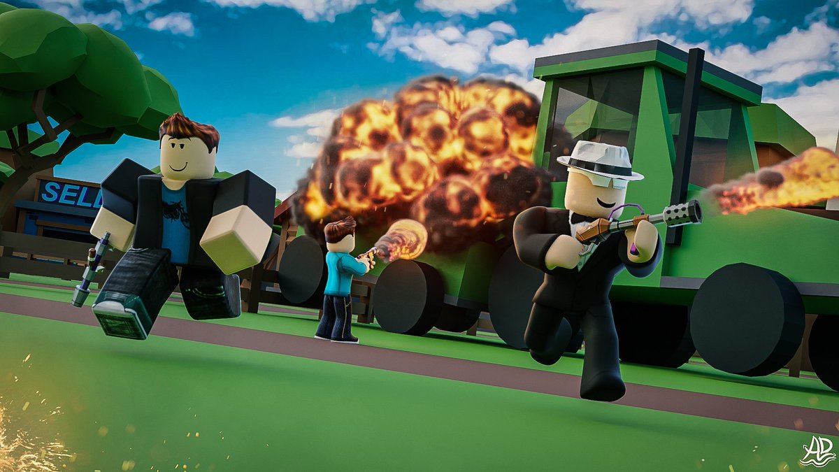 Adbros On Twitter Flamethrower Simulator Thumbnail Make Sure To Check The Game Out Https T Co Fcflqmmf5x Likes And Retweets Mean A Lot Robloxart Robloxgfx Robloxdev Roblox 3dart Blender3d Blender Render Https T Co D5oc1nmvgd - roblox blender render