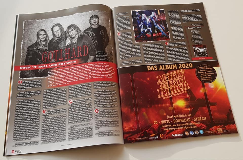robertkarasek's tweet photo. Well... I guess, our ad in the latest issue of Breakout Magazin magazine has found a perfect spot next to #Gotthard. #AlbumRelease #Musicproduction #AOR #ClassicRock #MelodicRock #Keyboarder #Keyboardist #synthesizer #sounddesign #programming #keyboardrecording #sessionmusician. https://t.co/uPf44CQNxV
