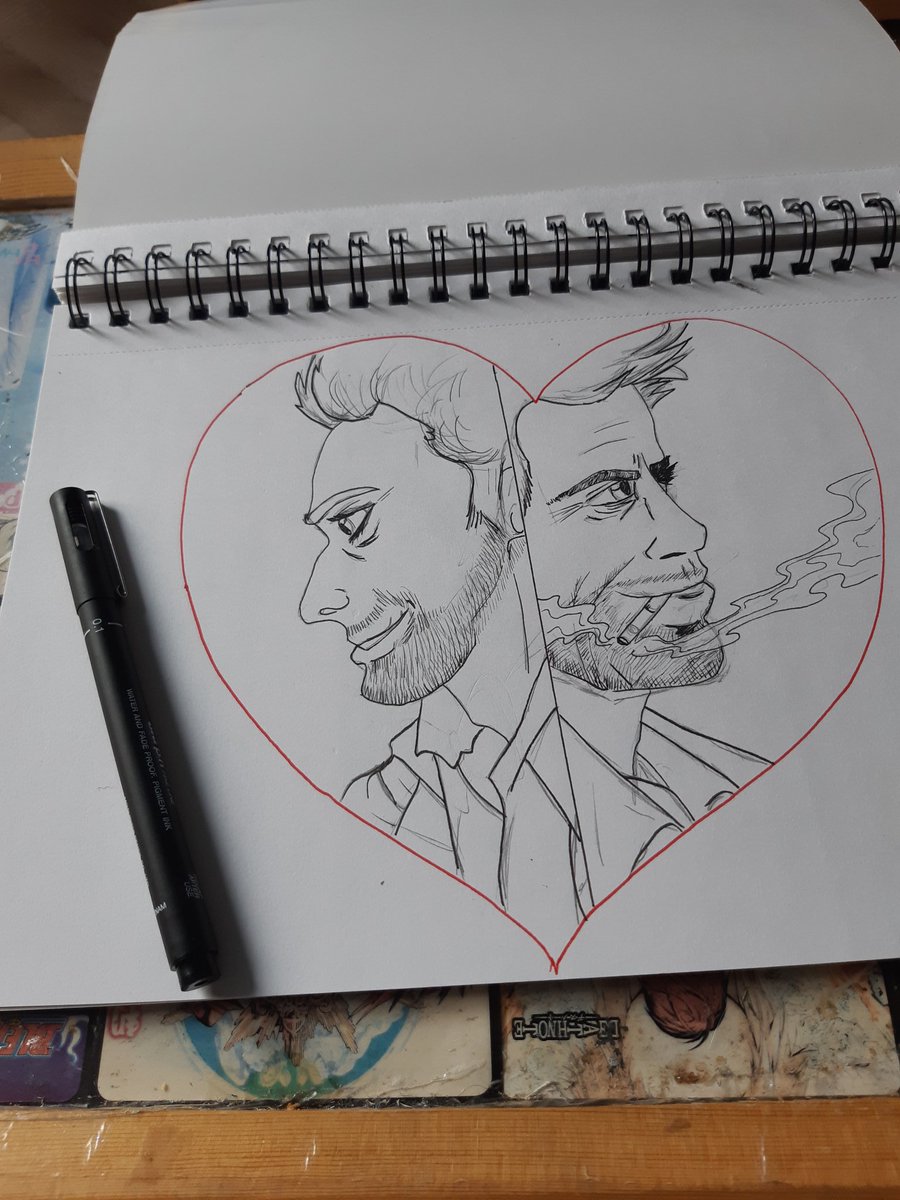 zoe_let's tweet photo. Current wips of fandom slash pairing!

#destiel #harrisco #goodomens #supernatural #constifer #constatine #lucifer #crowley #aziraphale #castiel #dean #deanwinchester #cas #ciscoramon #harrywells #hellblazer https://t.co/w24krDKpTD