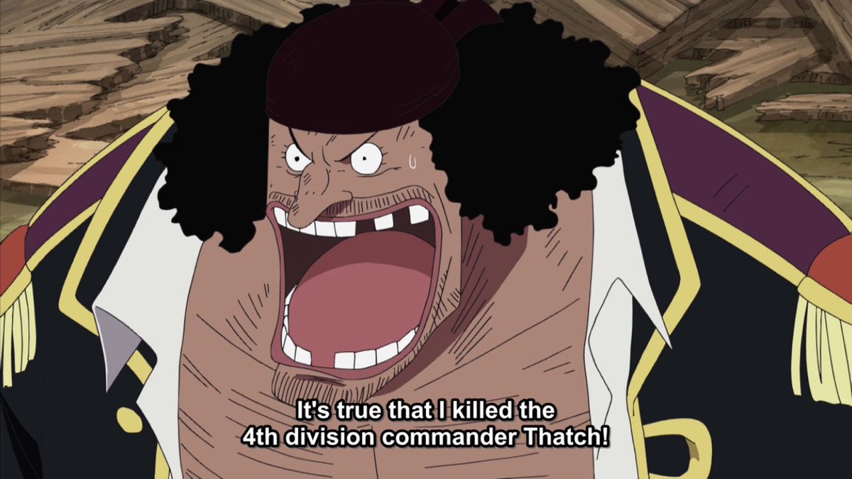 it’s actually really funny to me how the crew member he took out was named thatch because the real blackbeard, edward teach, was also written as edward thatch