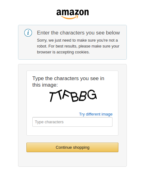 Amazon.com Captcha