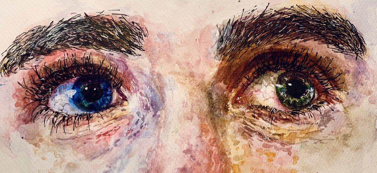 sophy_ioart's tweet photo. a window to the soul . ☆ 

#artistsontwitter #watercolour https://t.co/GplAdbyLwv