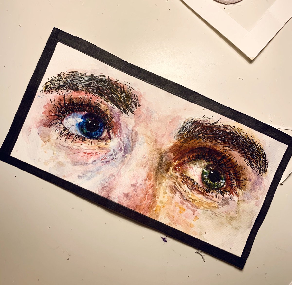 sophy_ioart's tweet photo. a window to the soul . ☆ 

#artistsontwitter #watercolour https://t.co/GplAdbyLwv